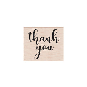 Hero Arts Script Thank You Wood Stamps
