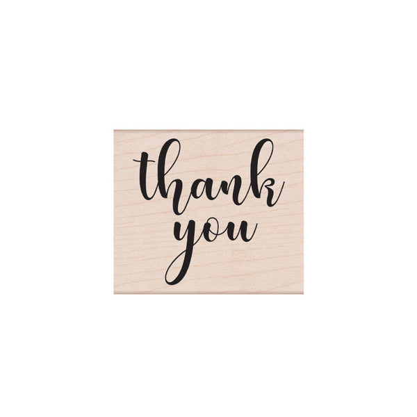 Hero Arts Script Thank You Wood Stamps