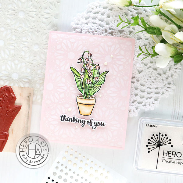 Hero Arts Lily of the Valley Wood Stamps