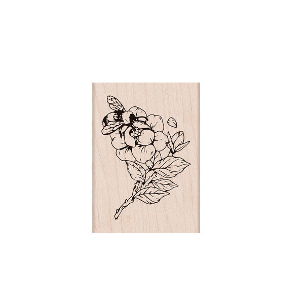 Hero Arts Bee and Floral Wood Stamps