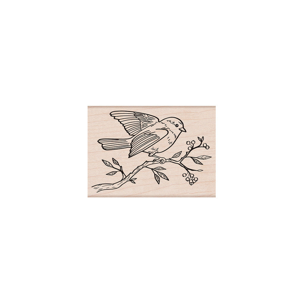 Hero Arts Bird on a Branch Wood Stamps