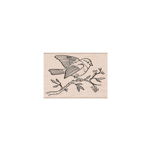 Hero Arts Bird on a Branch Wood Stamps