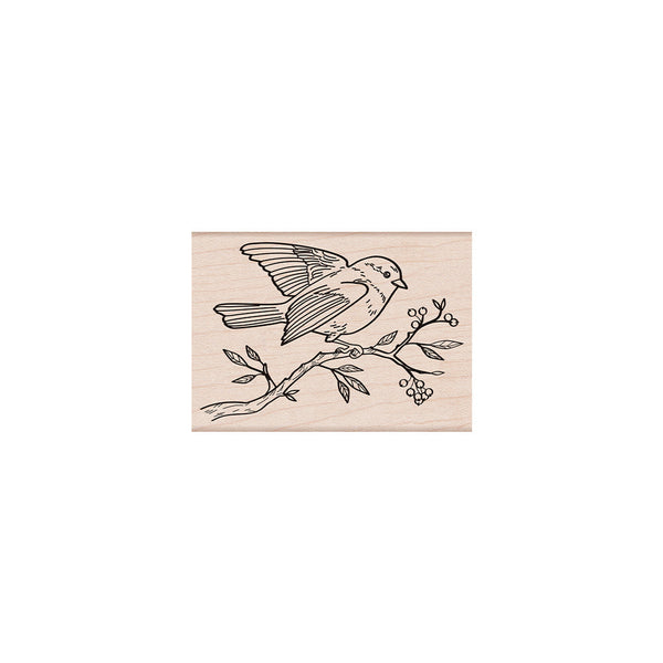 Hero Arts Bird on a Branch Wood Stamps