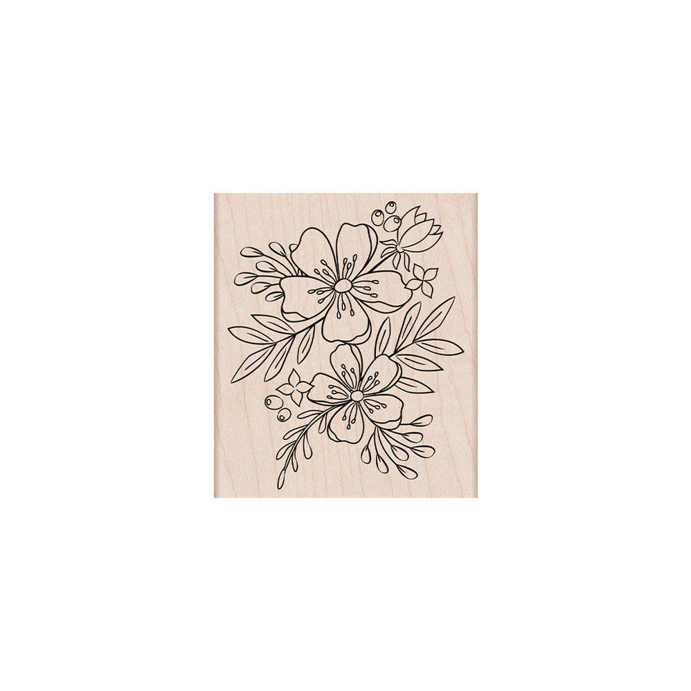 Hero Arts Floral Blooms Wood Stamps