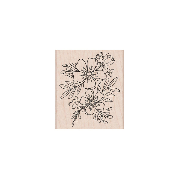 Hero Arts Floral Blooms Wood Stamps