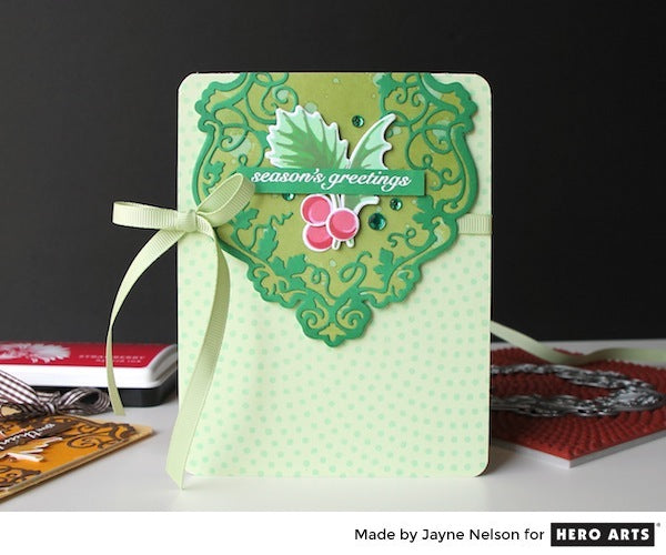 Hero Arts Dot Moire Bold Prints Cling Rubber Stamp