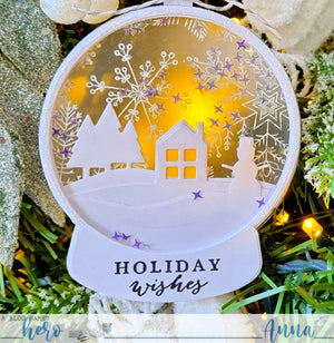 Hero Arts Hand Drawn Snowflakes Bold Prints Cling Rubber Stamp