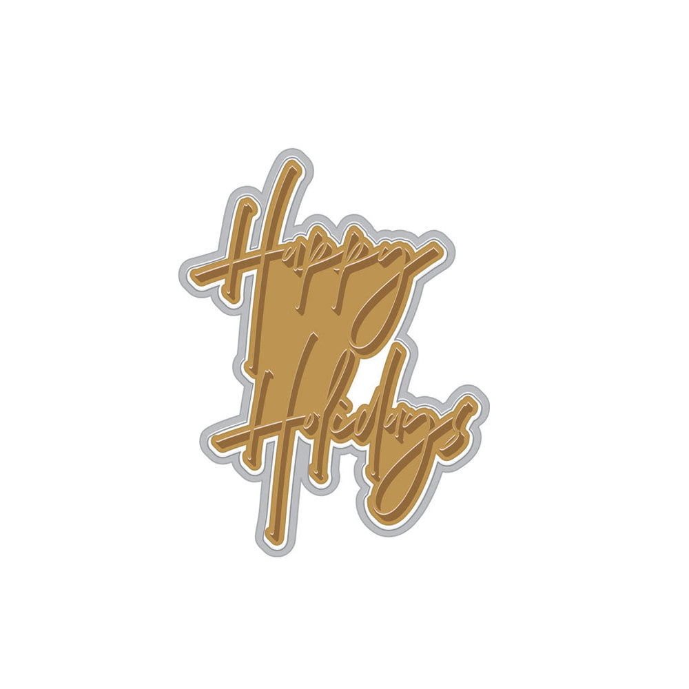 Hero Arts Happy Holidays Glimmer Hot Foil Plate & Die Set
