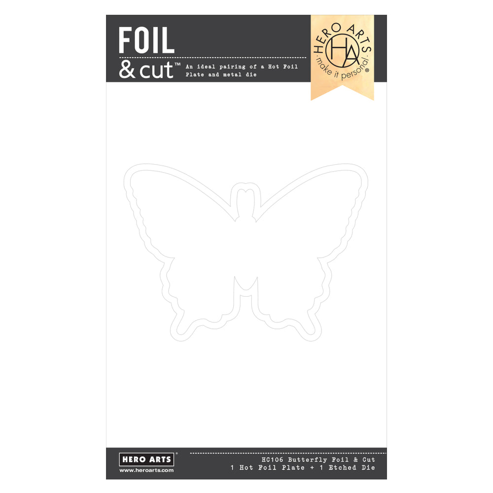 Hero Arts Butterfly Hot Foil Plate & Die Set