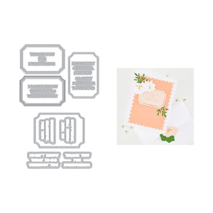 Hero Arts Lovely Labels Letterpress + Foil & Cut
