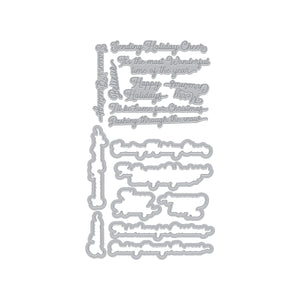 Hero Arts Winter Words Letterpress + Foil & Cut