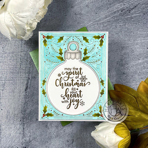 Hero Arts Snowflake Messages Clear Stamps