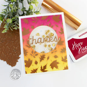 Hero Arts Fall Leaves Glimmer Hot Foil Plate