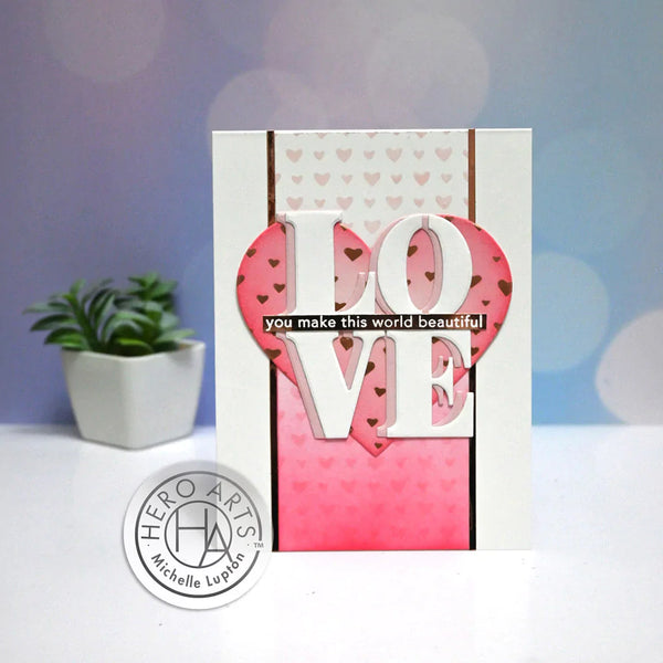 Hero Arts Hearts Glimmer Hot Foil Plate