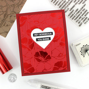 Hero Arts Poppy Field Glimmer Hot Foil Plate