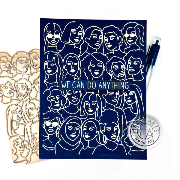 Hero Arts United People Glimmer Hot Foil Plate