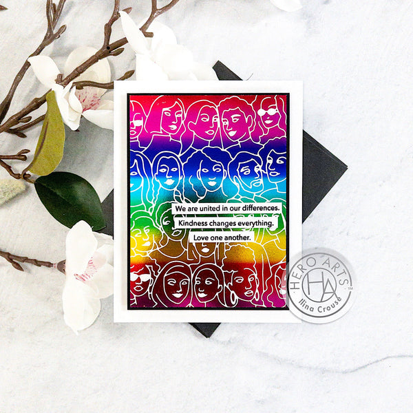 Hero Arts United People Glimmer Hot Foil Plate
