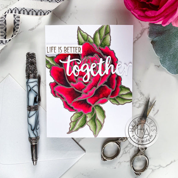 Hero Arts Peony Glimmer Hot Foil Plate