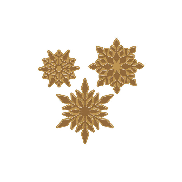 Hero Arts Three Snowflakes Glimmer Hot Foil Plate