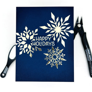 Hero Arts Three Snowflakes Glimmer Hot Foil Plate