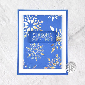 Hero Arts Three Holiday Messages Glimmer Hot Foil Plate