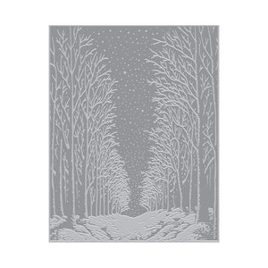 Hero Arts Snowy Night Letterpress + Foil Plate