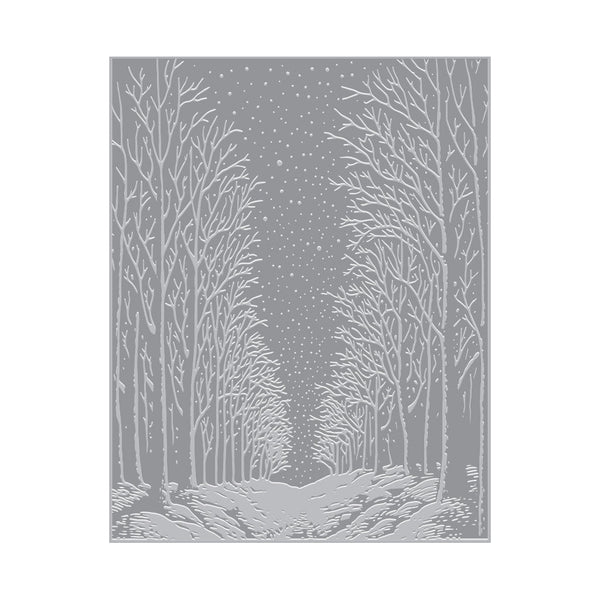 Hero Arts Snowy Night Letterpress + Foil Plate