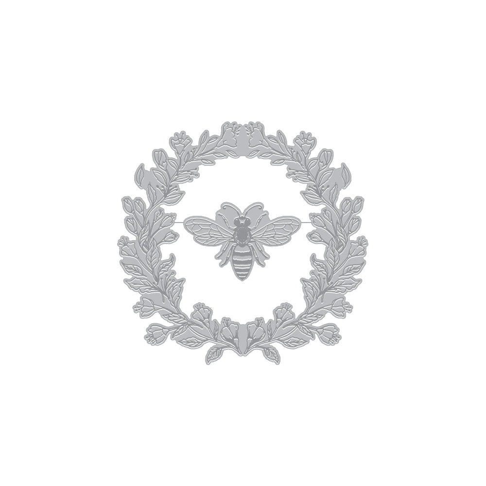 Hero Arts Antique Bee Letterpress + Foil Plate