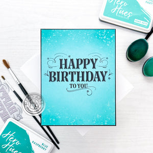 Hero Arts Happy Birthday Letterpress + Foil Plate