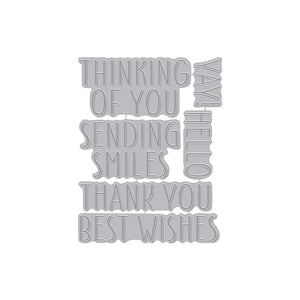 Hero Arts Best Wishes Letterpress + Foil Plate