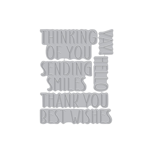 Hero Arts Best Wishes Letterpress + Foil Plate