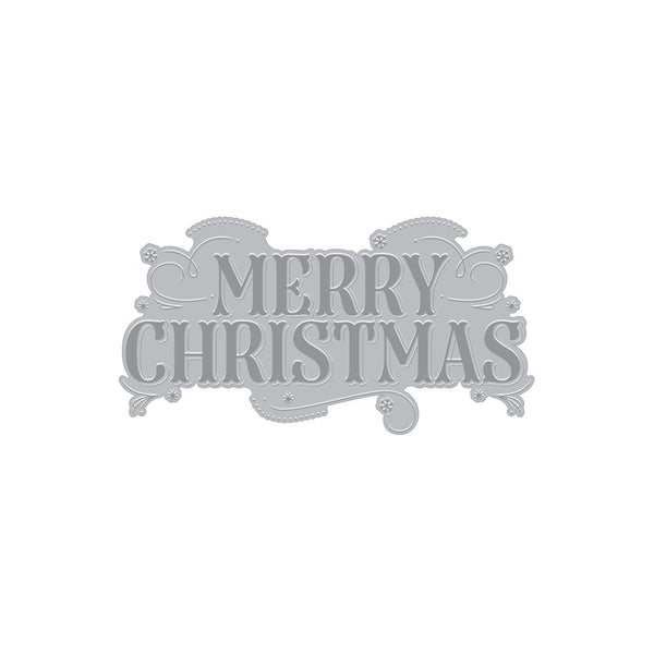 Hero Arts Merry Christmas Letterpress + Foil Plate