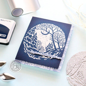 Hero Arts Winter Forest Letterpress + Foil Plate