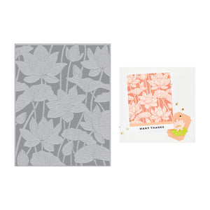 Hero Arts Lotus Field Letterpress + Foil Plate