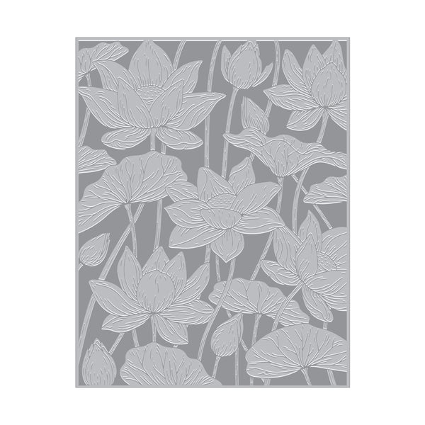 Hero Arts Lotus Field Letterpress + Foil Plate