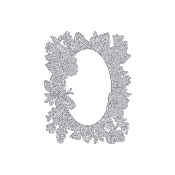 Hero Arts Floral Frame Letterpress + Foil Plate