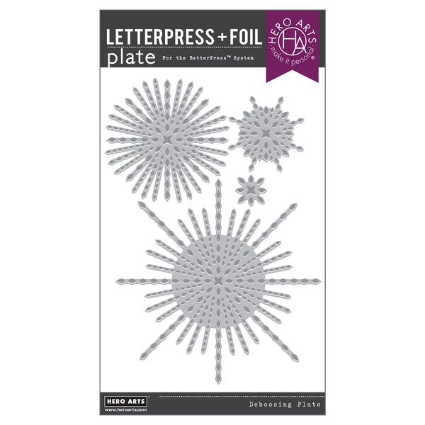 Hero Arts Starbursts Set Letterpress + Foil Plate