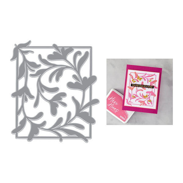 Hero Arts Decorative Floral Letterpress + Foil Plate