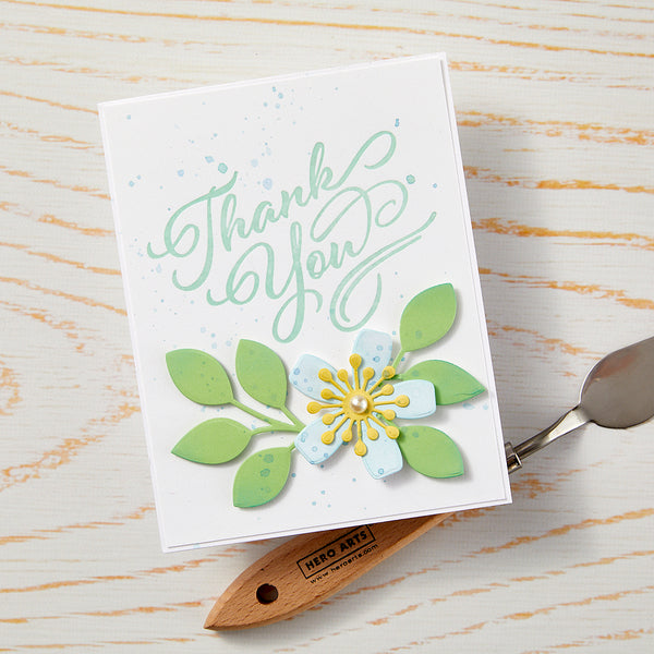 Hero Arts Hello & Thank You Letterpress + Foil Plates