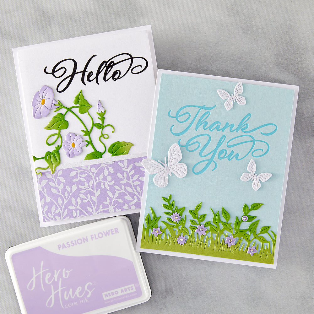 Hero Arts Hello & Thank You Letterpress + Foil Plates