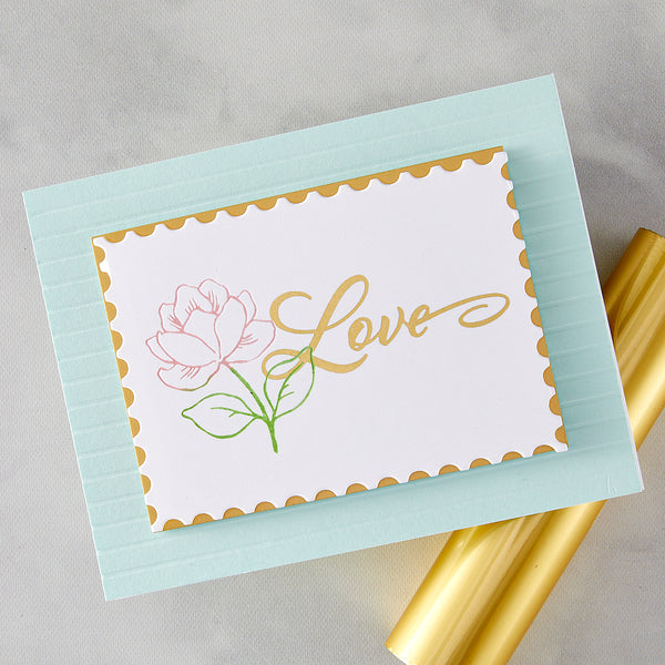 Hero Arts Love & Thinking of You Letterpress + Foil Plates
