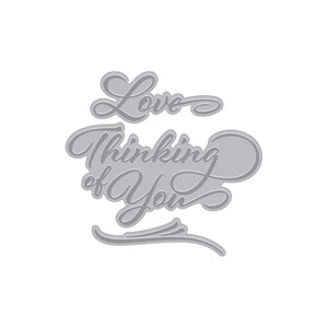Hero Arts Love & Thinking of You Letterpress + Foil Plates