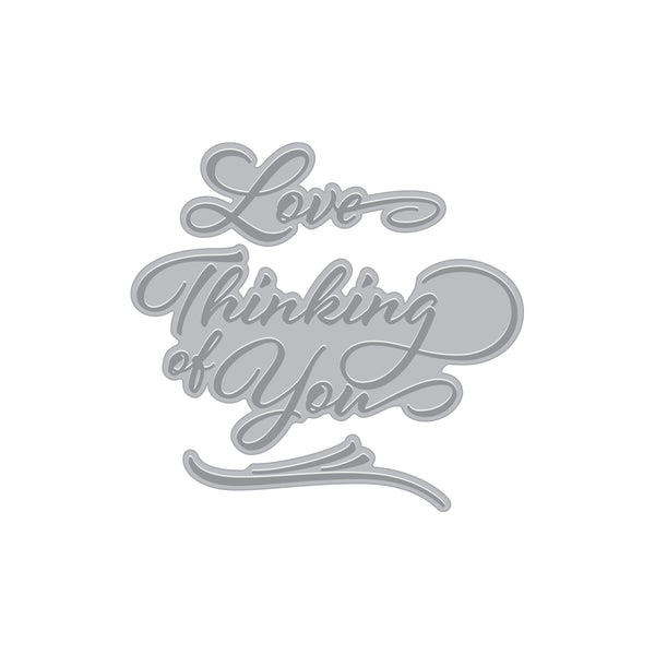 Hero Arts Love & Thinking of You Letterpress + Foil Plates