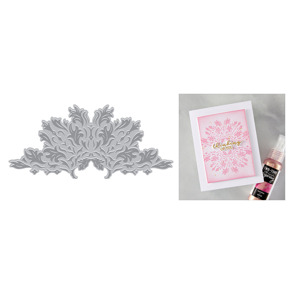 Hero Arts Lavish Flourish Letterpress + Foil Plate