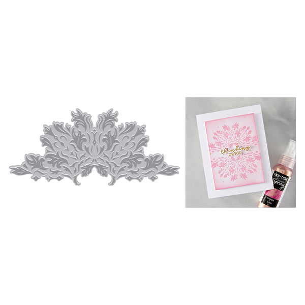 Hero Arts Lavish Flourish Letterpress + Foil Plate