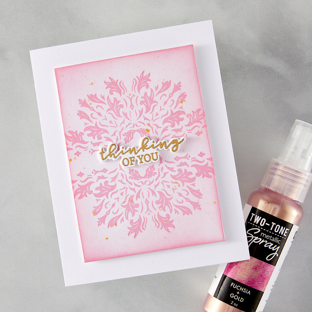 Hero Arts Lavish Flourish Letterpress + Foil Plate