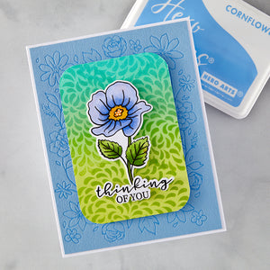 Hero Arts Floral Border Letterpress + Foil Plate