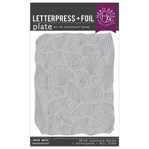 Hero Arts Scattered Shells Press + Foil Plate & Die Set