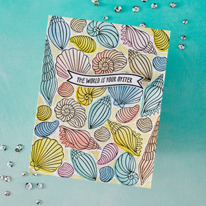 Hero Arts Scattered Shells Press + Foil Plate & Die Set
