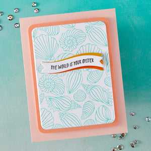 Hero Arts Scattered Shells Press + Foil Plate & Die Set
